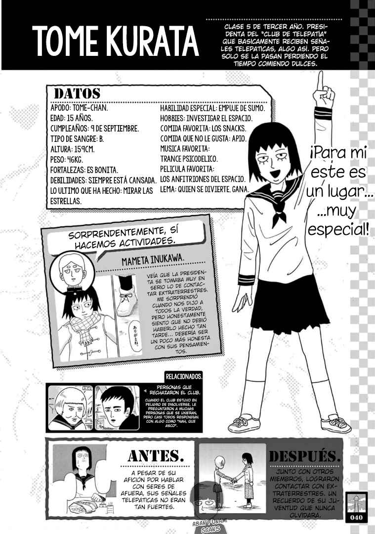 Mob Psycho 100 Official Fanbook. Chapter 3 - Page 8
