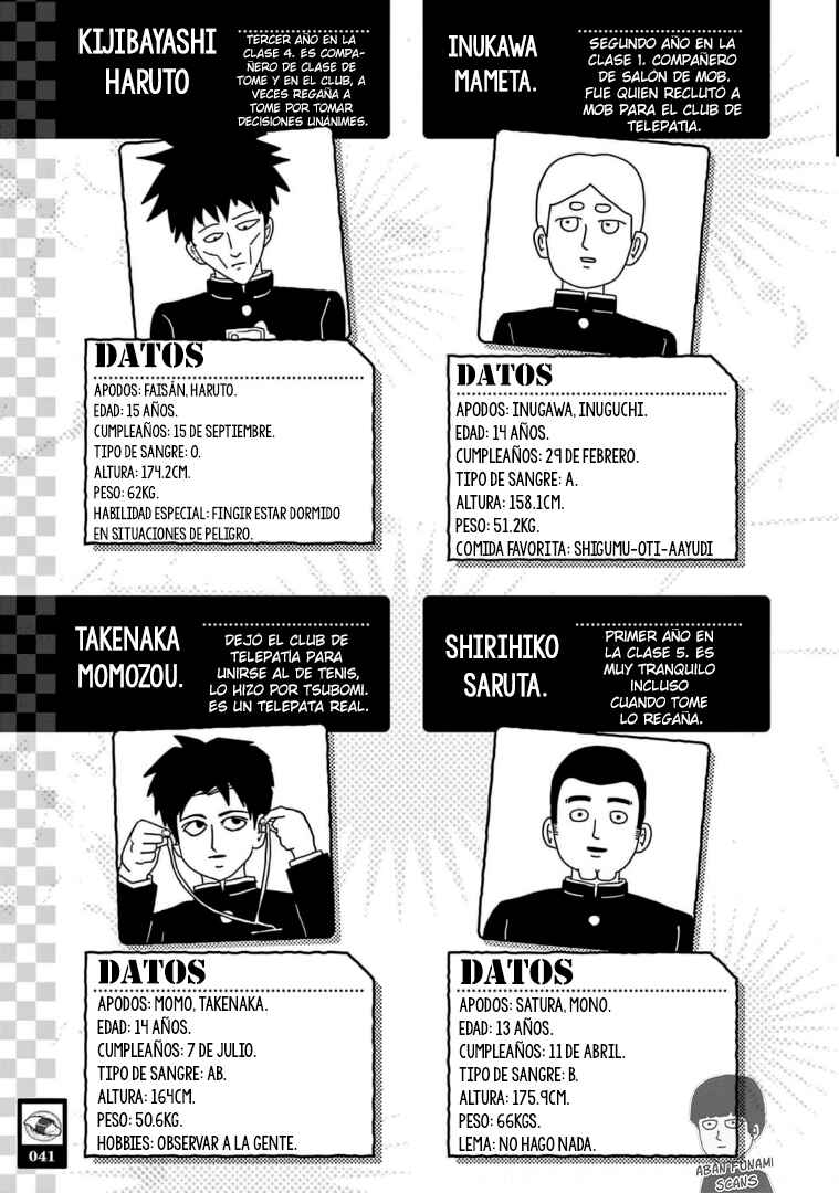 Mob Psycho 100 Official Fanbook. Chapter 3 - Page 9