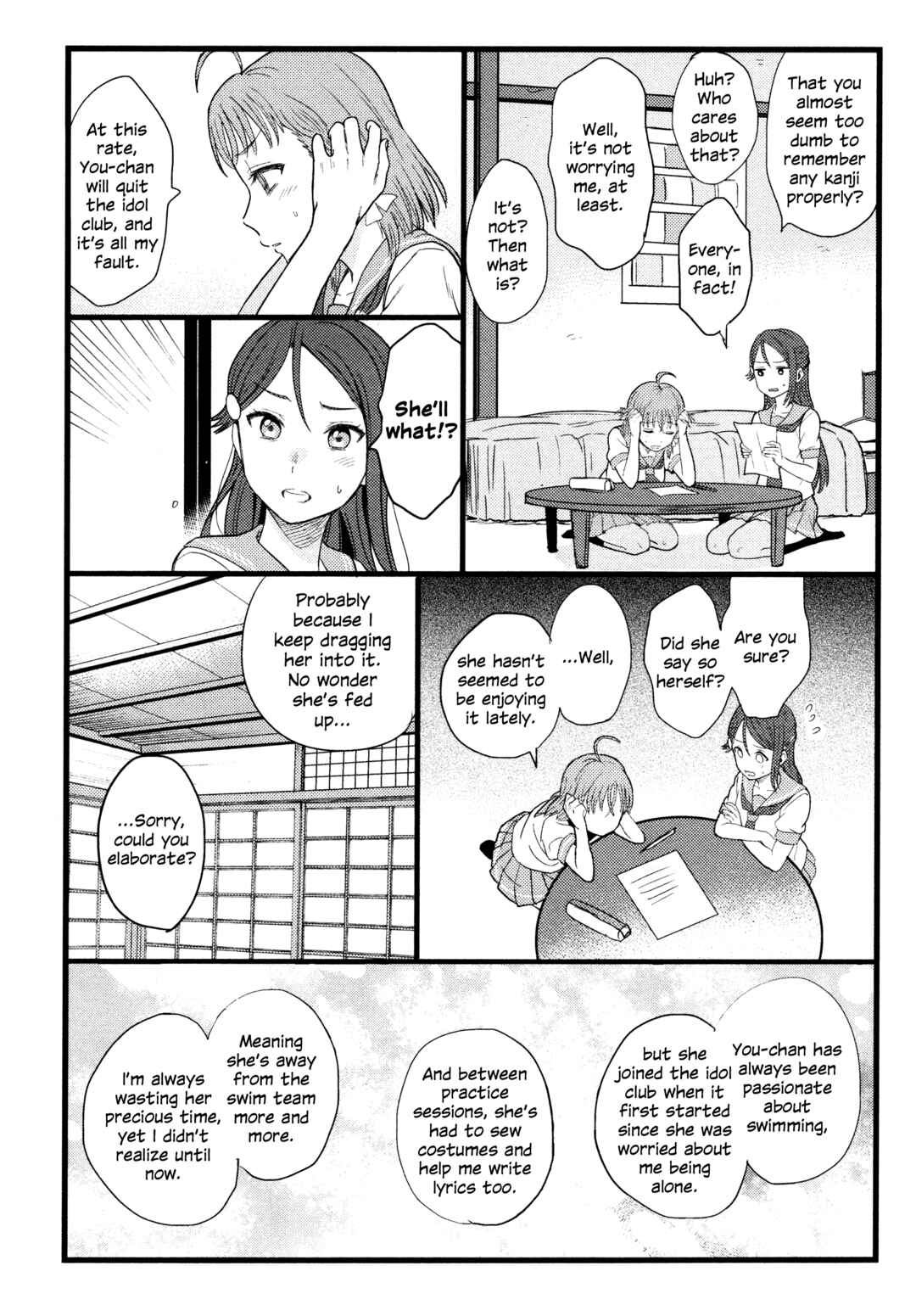 Love Live! Sunshine!! - A Love-Tinted Aquamarine (Doujinshi) Chapter 1 - Page 11