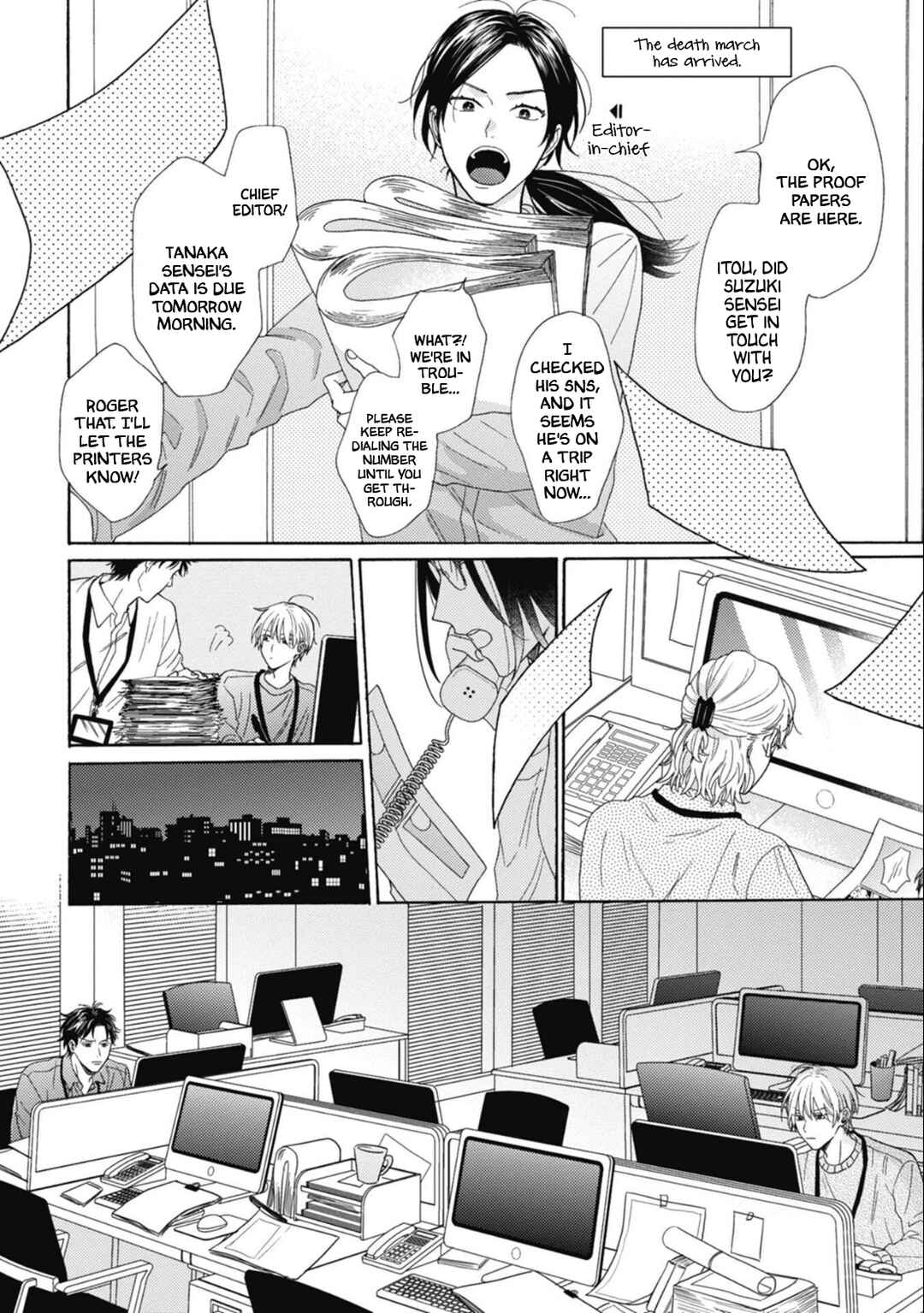 Mayonaka no BL Henshuubu wa Yume wo Miru Chapter 1 - Page 22