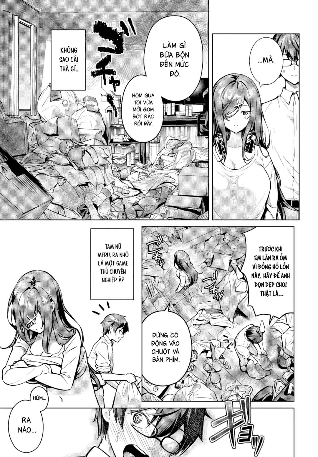 Tier 1 Shimai - Yuumei Yonshimai wa Boku nashi de wa Ikirarenai Chapter 1.2 - Page 12