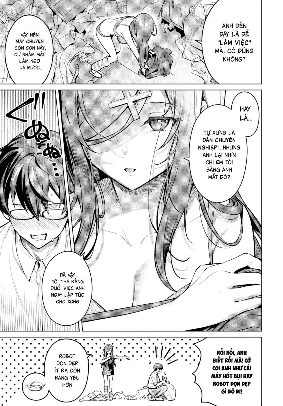 Tier 1 Shimai - Yuumei Yonshimai wa Boku nashi de wa Ikirarenai Chapter 1.2 - Page 14