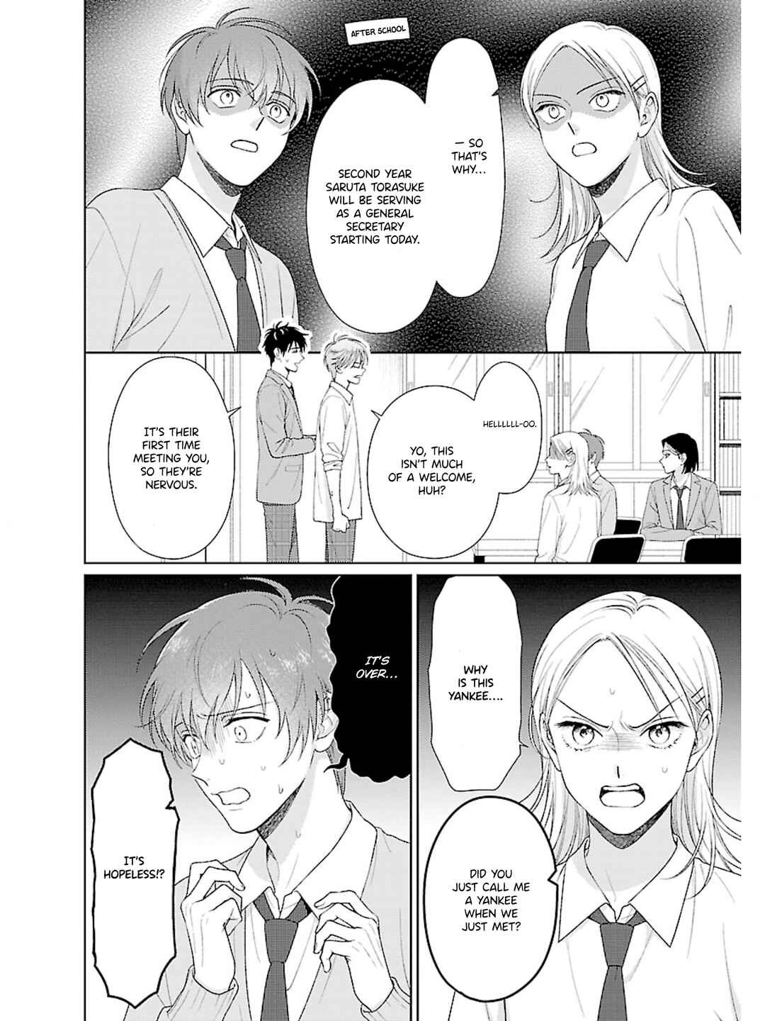 Toratsuki-kaicho, Teawase negaimasu!! Chapter 2 - Page 9