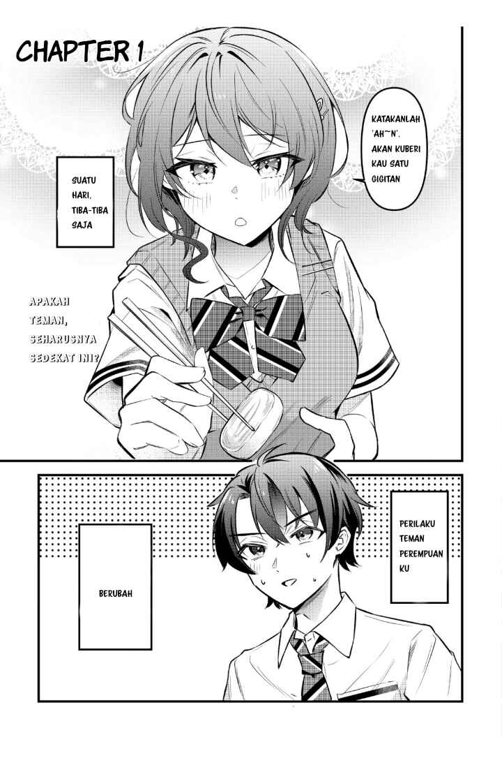 "Osananajimi ga Hoshii" to Tsubuyaitara Yoku Issho ni Asobu Onna Tomodachi no Yousu ga Hen ni Natta ndaga Chapter 1 - Page 2