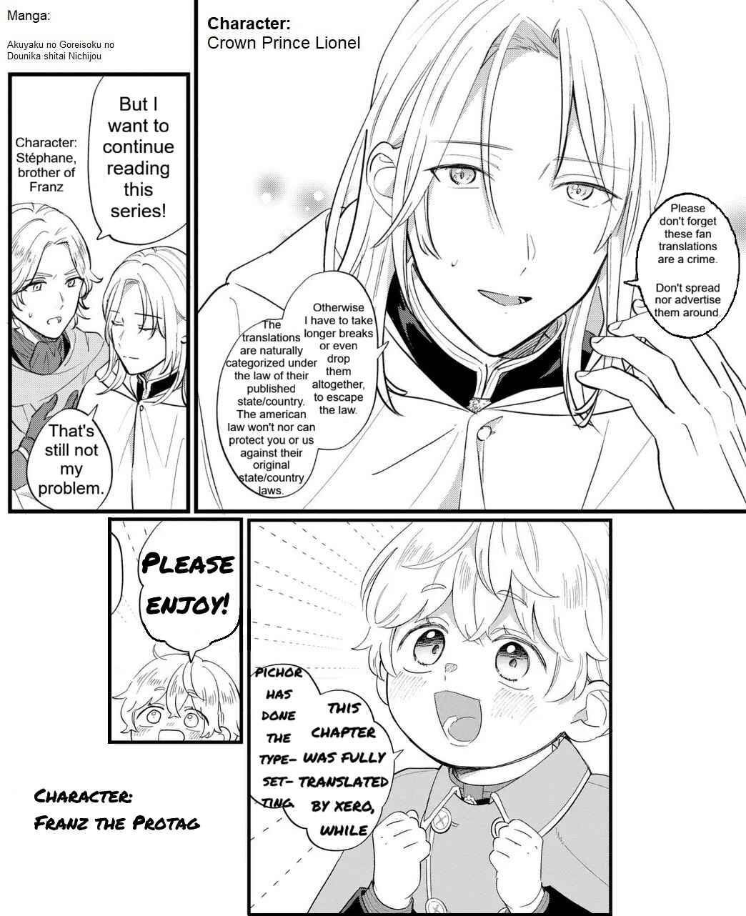 Akuyaku no Goreisoku no Dou ni ka Shitai Nichijou Chapter 50 - Page 1