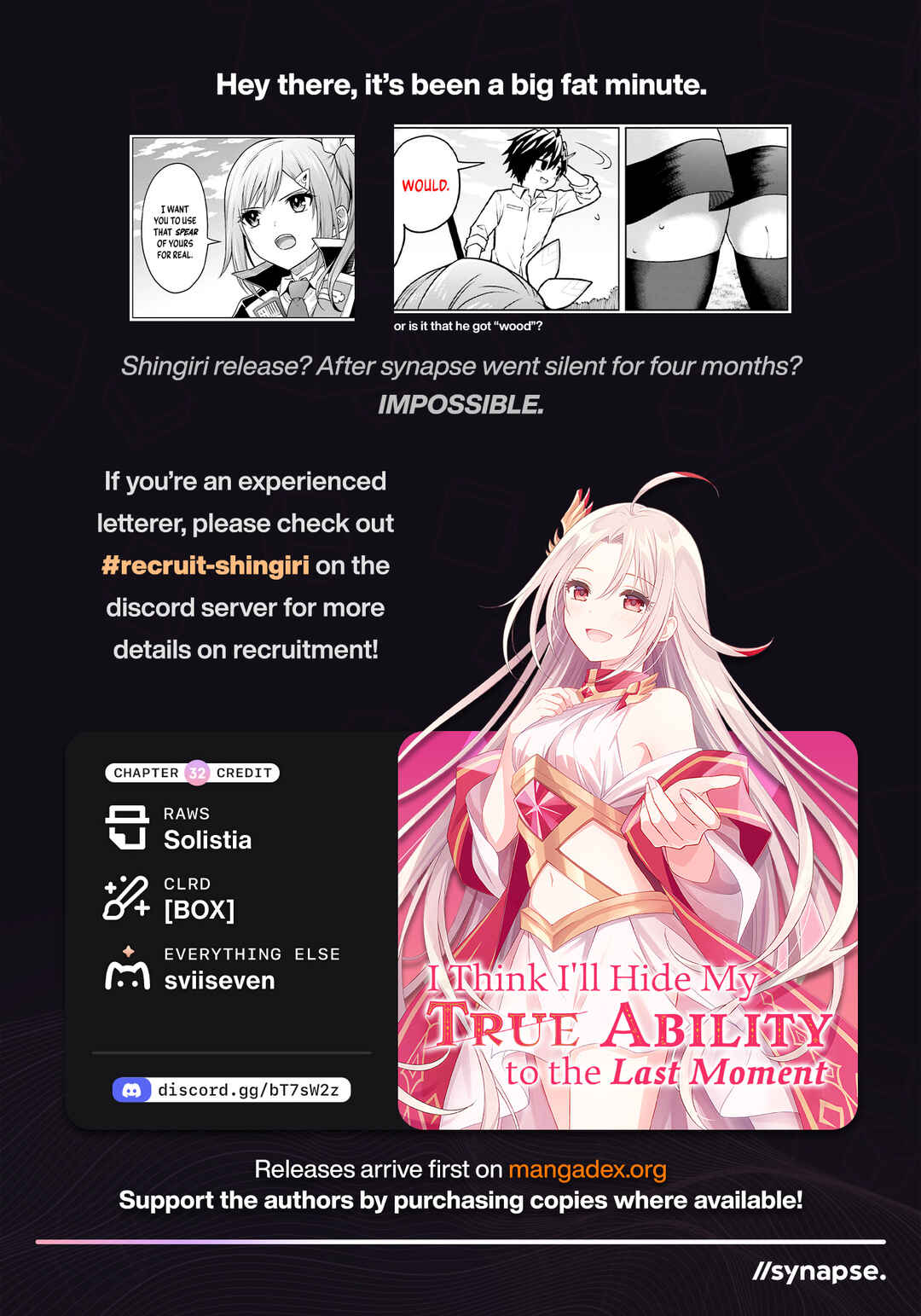 Shin no Jitsuryoku wa Girigiri made Kakushiteiyou to Omou Chapter 32 - Page 45