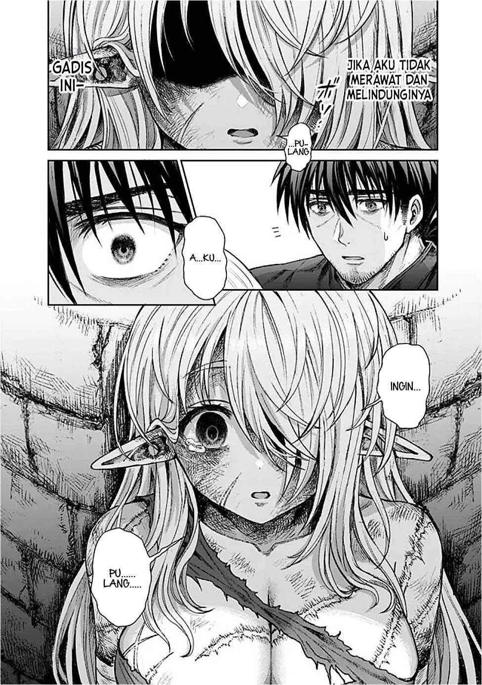 Boroboro no Elf-san wo Shiawase ni Suru Kusuriuri-san Chapter 1 - Page 9
