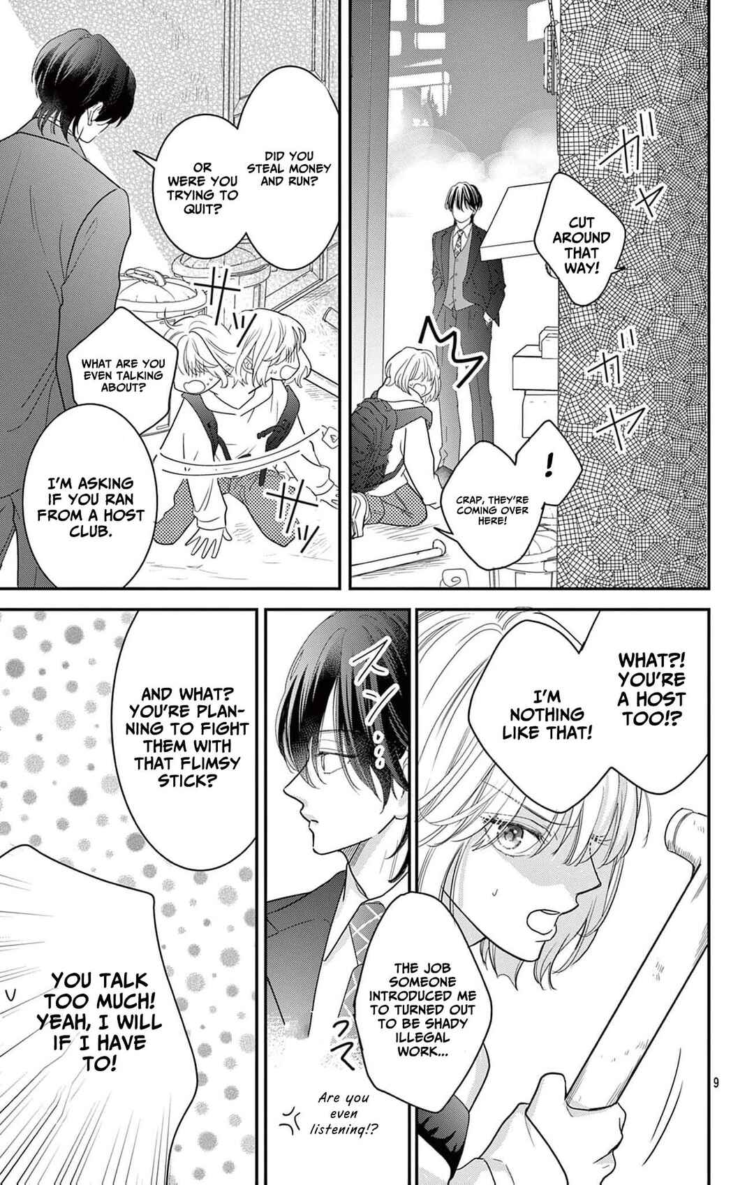 Okaeri, Ore no Saiai: Dansou Host wa Eesu no Chouai kara Nigerarenai Chapter 1 - Page 9
