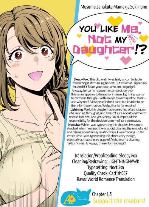 Musume Janakute Mama ga Suki nano!? Chapter 1.5 - Page 5