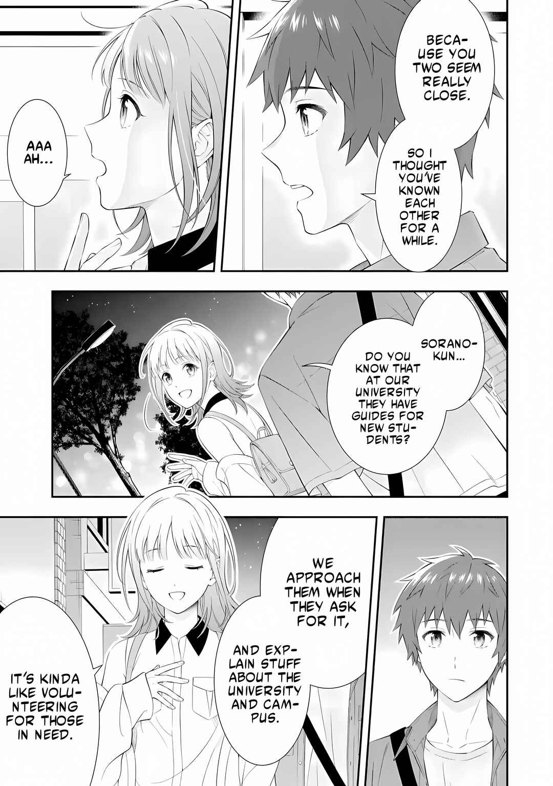 Toumei na Yoru ni Kakeru-kun to, Me ni Mienai Koi wo Shita. Chapter 1.1 - Page 15