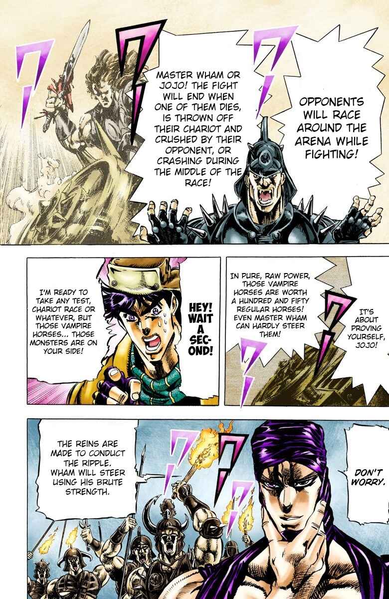 JoJo no Kimyou na Bouken: Part 2 - Sentou Chouryuu Color-ban Chapter 53 - Page 14