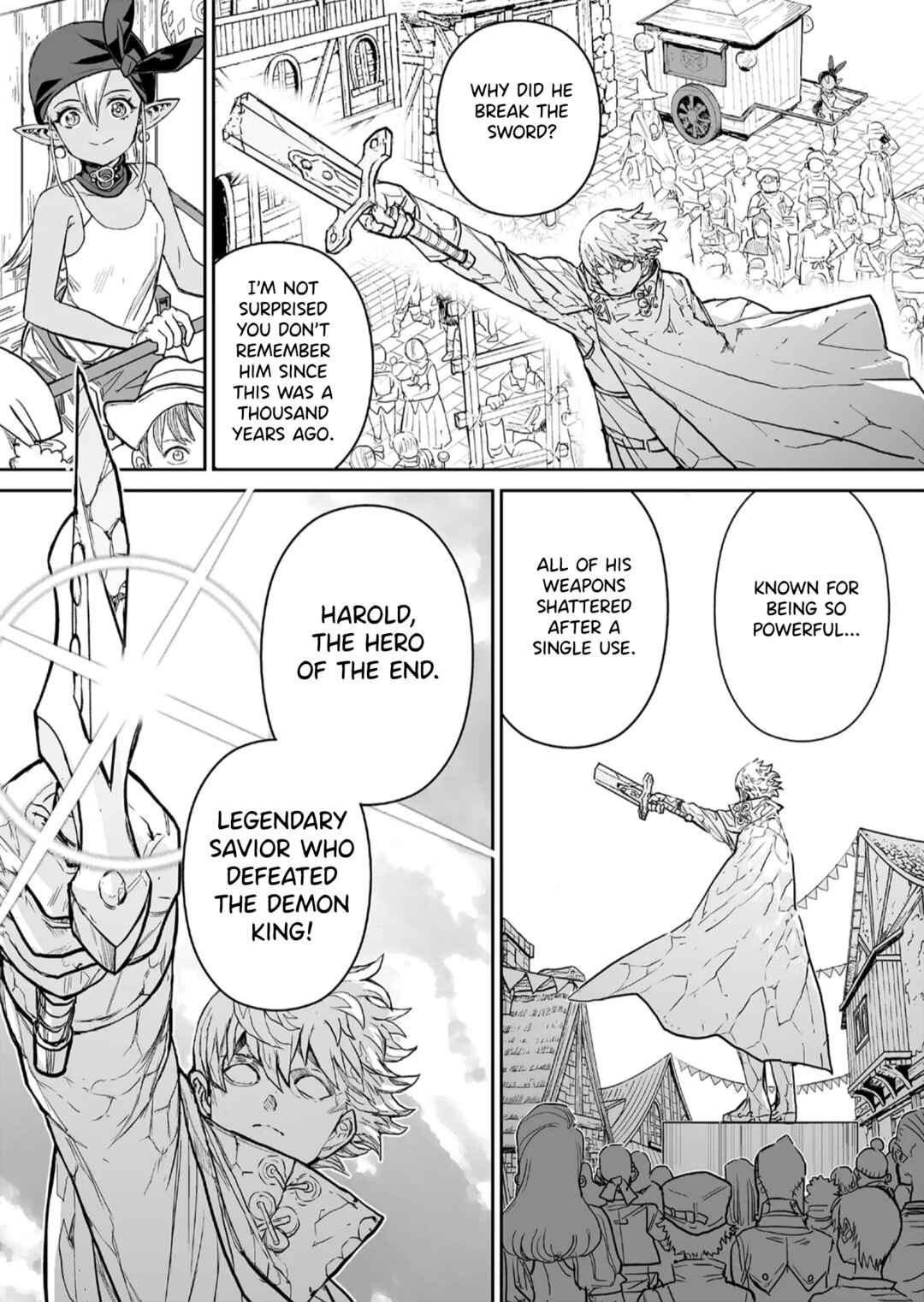 Abandoned: Tsuyosugite Buki ga Kowareru Yuusha to Buki Shokunin no Elf Chapter 1 - Page 11