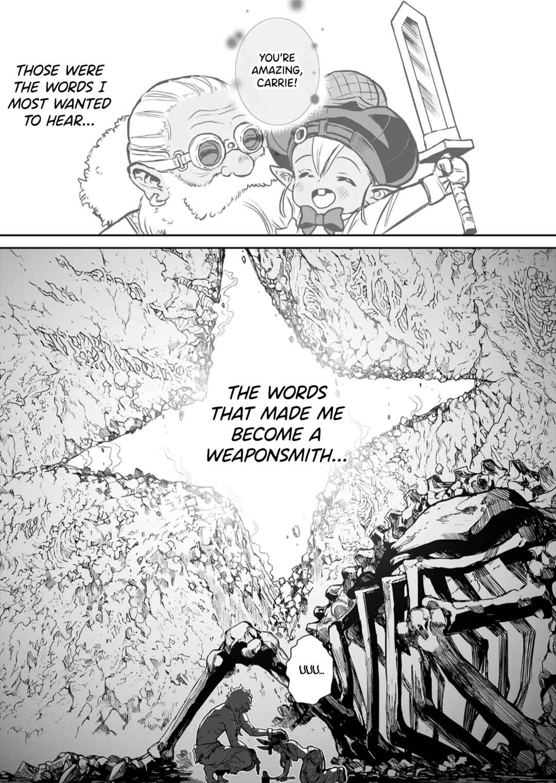 Abandoned: Tsuyosugite Buki ga Kowareru Yuusha to Buki Shokunin no Elf Chapter 1 - Page 49