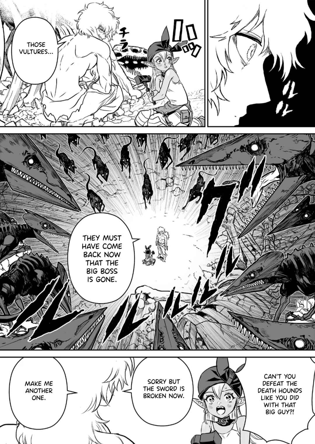 Abandoned: Tsuyosugite Buki ga Kowareru Yuusha to Buki Shokunin no Elf Chapter 1 - Page 50