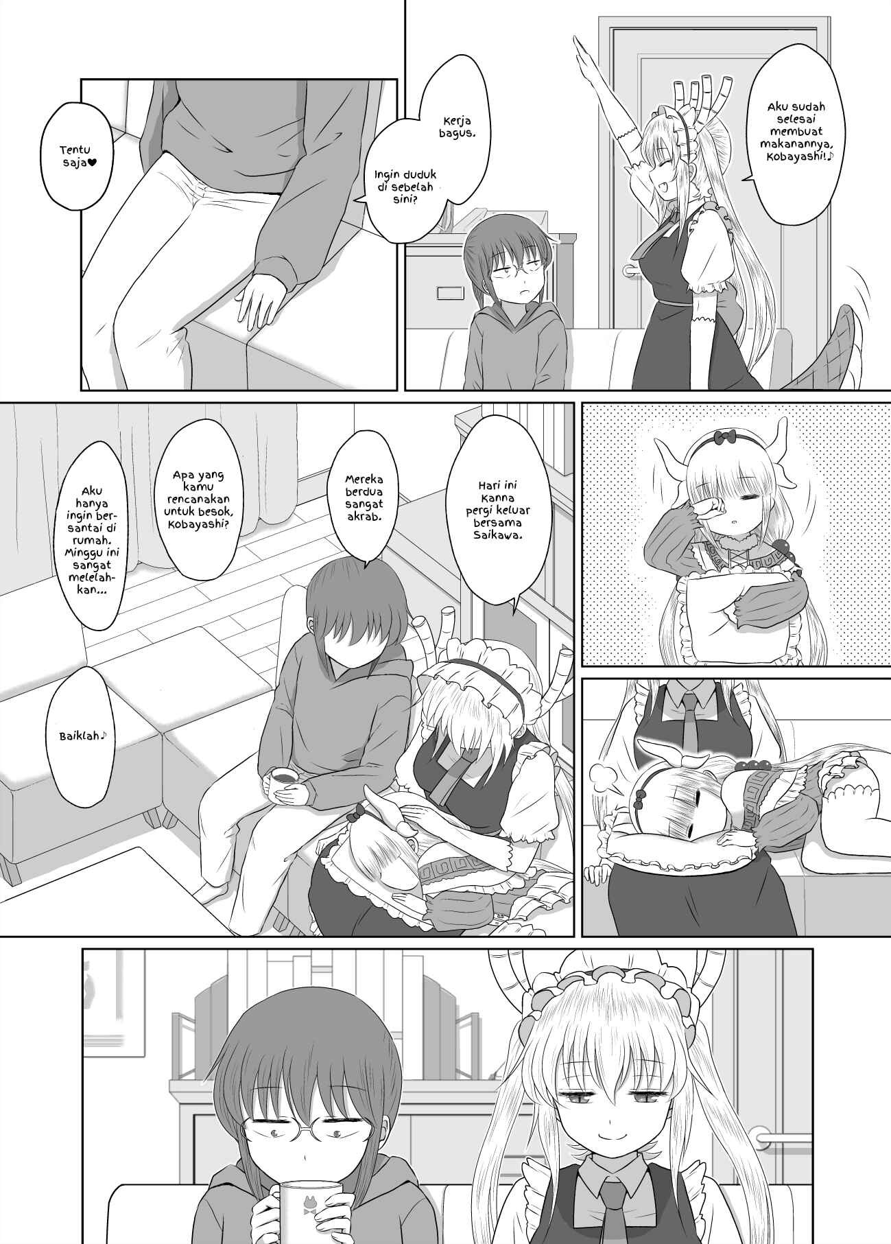 Kobayashi-san Chi no Maid Dragon - Don't Call Me Chorogon: Expressing Your Love is Important. (Doujinshi) Chapter Oneshot - Page 4