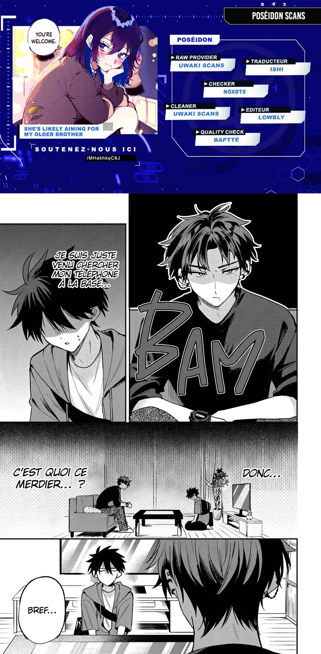 Osoraku Kanojo wa Ore no Aniki wo Neratteru Chapter 20 - Page 1