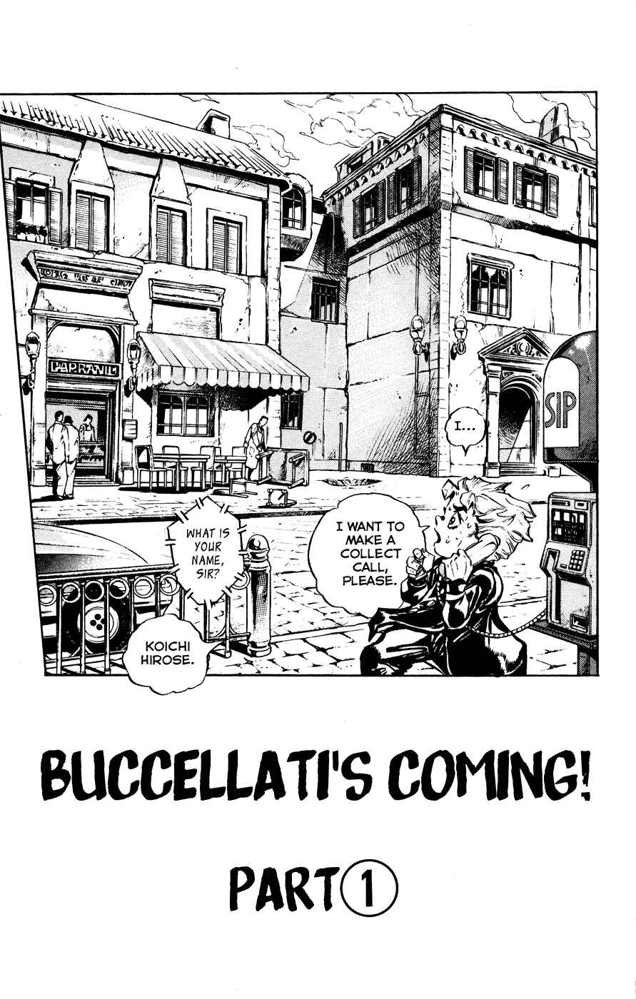 JoJo no Kimyou na Bouken: Part 5 - Ougon no Kaze Chapter 4 - Page 1