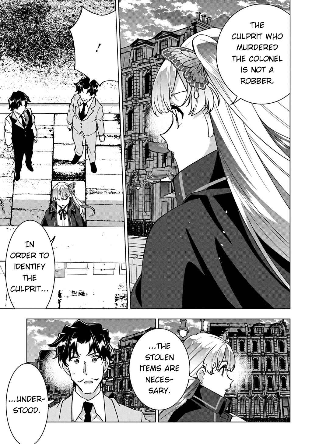 Tantei Reijou Julia Moriarty ~Seibetsu mo Mibun mo Kawarimashita ga, Tenseisaki demo Tanteigyou Saikai Shimasu~ Chapter 2 - Page 36