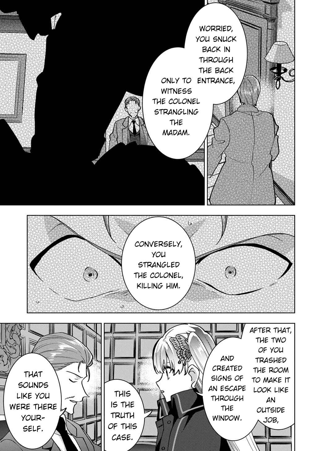 Tantei Reijou Julia Moriarty ~Seibetsu mo Mibun mo Kawarimashita ga, Tenseisaki demo Tanteigyou Saikai Shimasu~ Chapter 2 - Page 42
