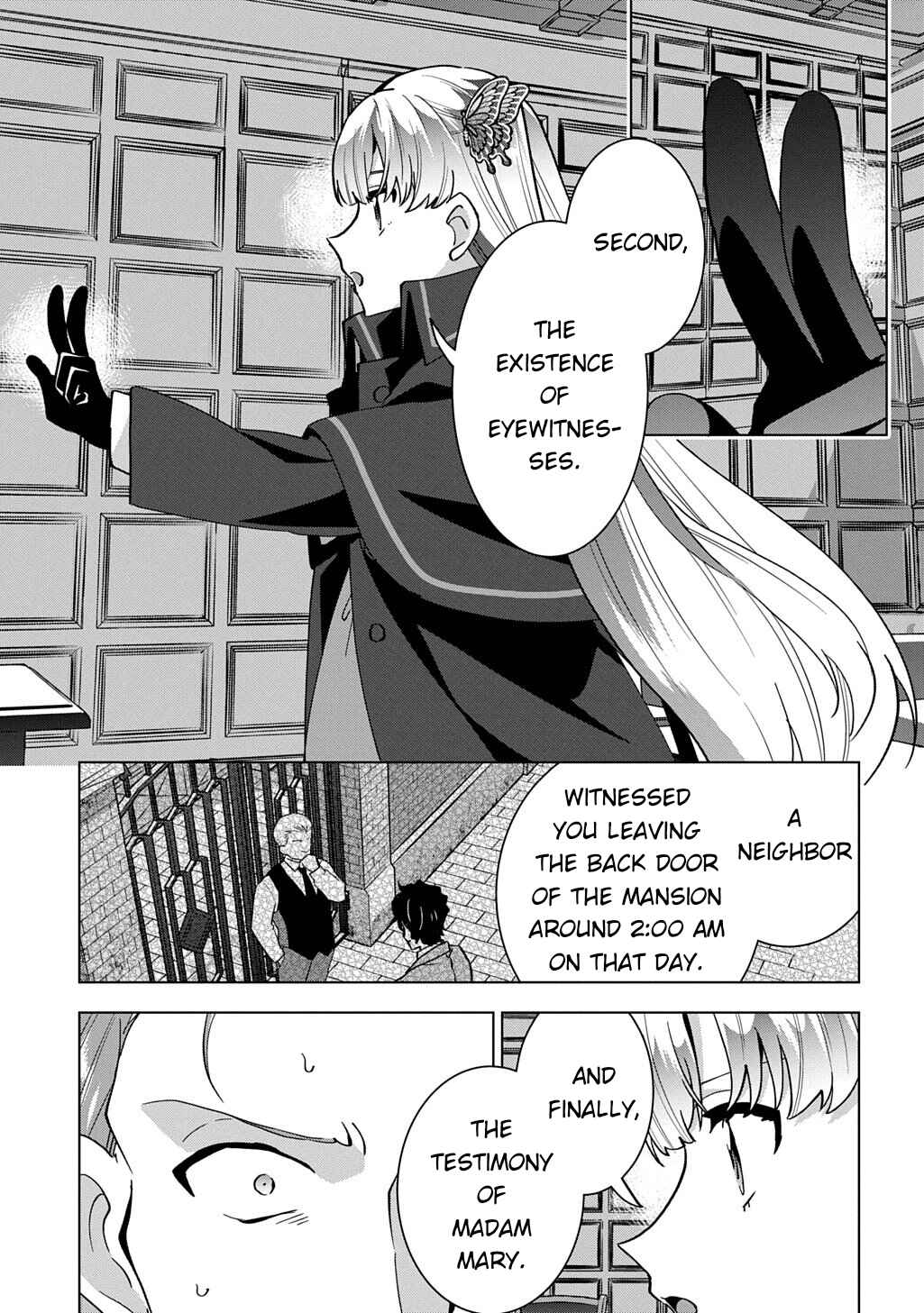 Tantei Reijou Julia Moriarty ~Seibetsu mo Mibun mo Kawarimashita ga, Tenseisaki demo Tanteigyou Saikai Shimasu~ Chapter 2 - Page 44