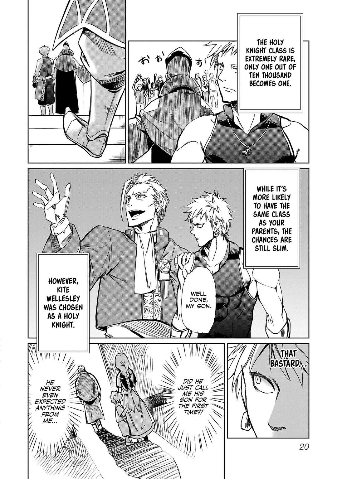 Class "Mushoku" no Eiyuutan: Koushaku-ke o Tsuihou Sareta ga, Jitsu wa Nagutta dake de Skill o Kakutoku Dekiru to Wakari, Tairiku Ichi no Eiyuu ni Noboritsumeru Chapter 1 - Page 22