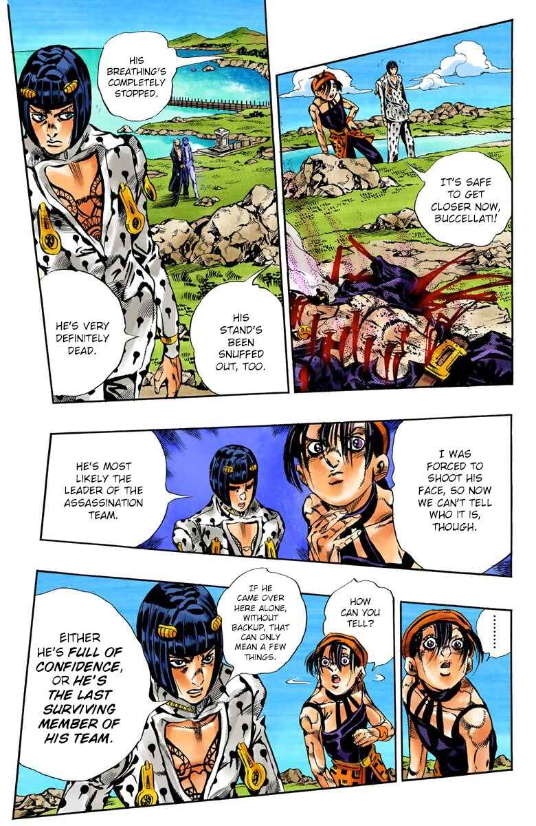 JoJo no Kimyou na Bouken: Part 5 - Ougon no Kaze Color-ban Chapter 109 - Page 17