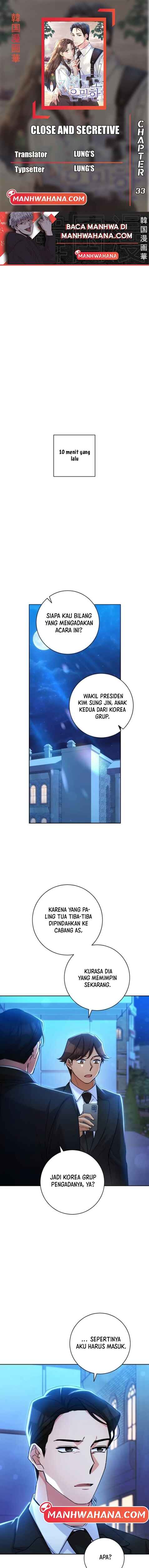 Close and Secretive Chapter 33 - Page 1