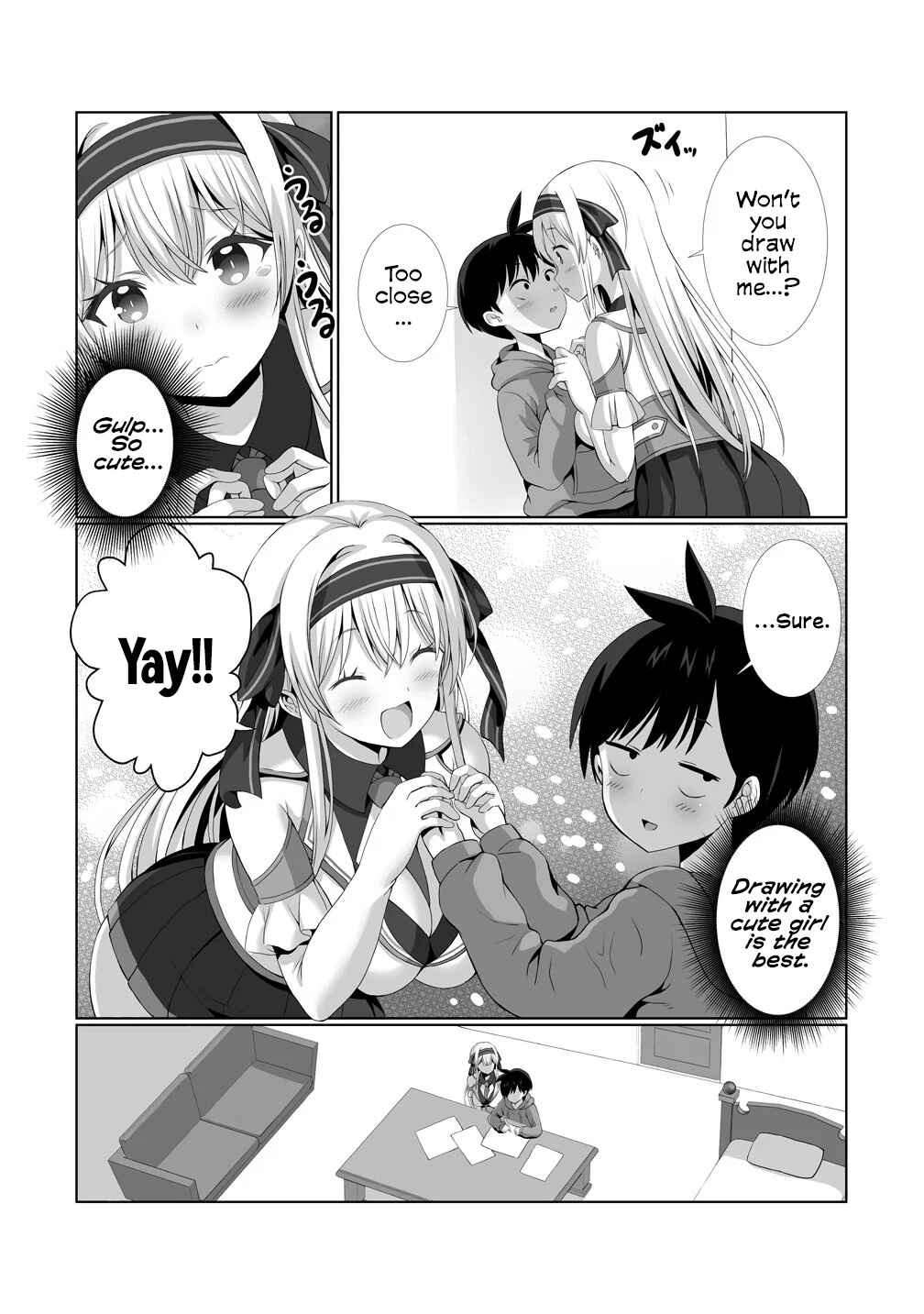 Kaita Mono o Jittaika Suru Nouryoku de Motenai Ore ga Harem Seikatsu Chapter 2 - Page 7