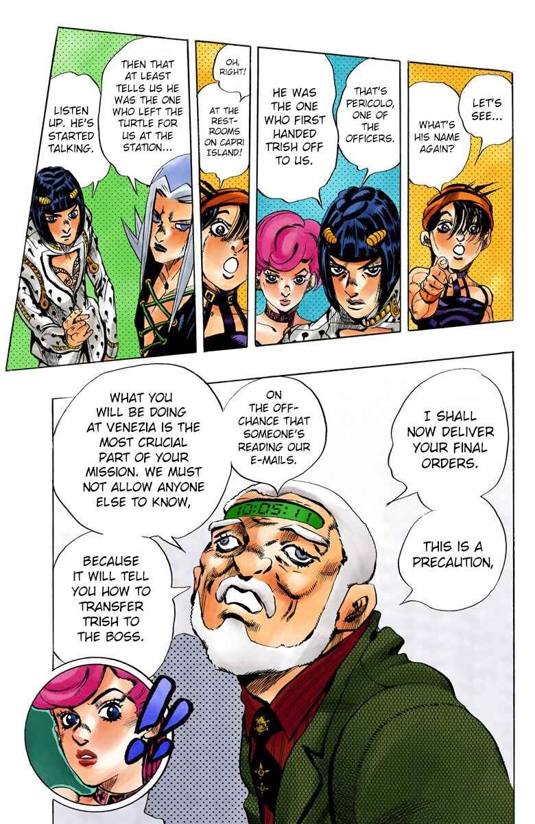 JoJo no Kimyou na Bouken: Part 5 - Ougon no Kaze Color-ban Chapter 68 - Page 16