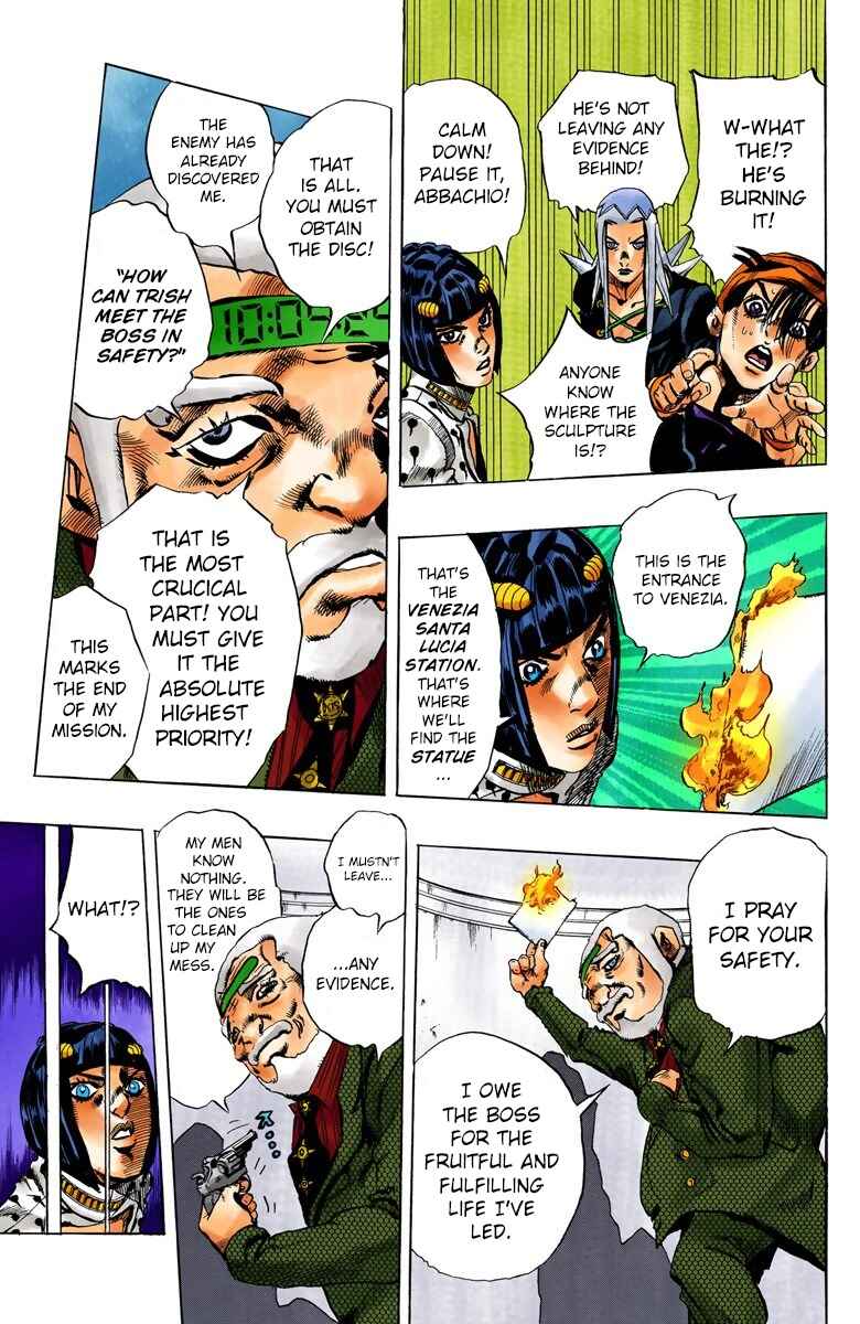 JoJo no Kimyou na Bouken: Part 5 - Ougon no Kaze Color-ban Chapter 68 - Page 18