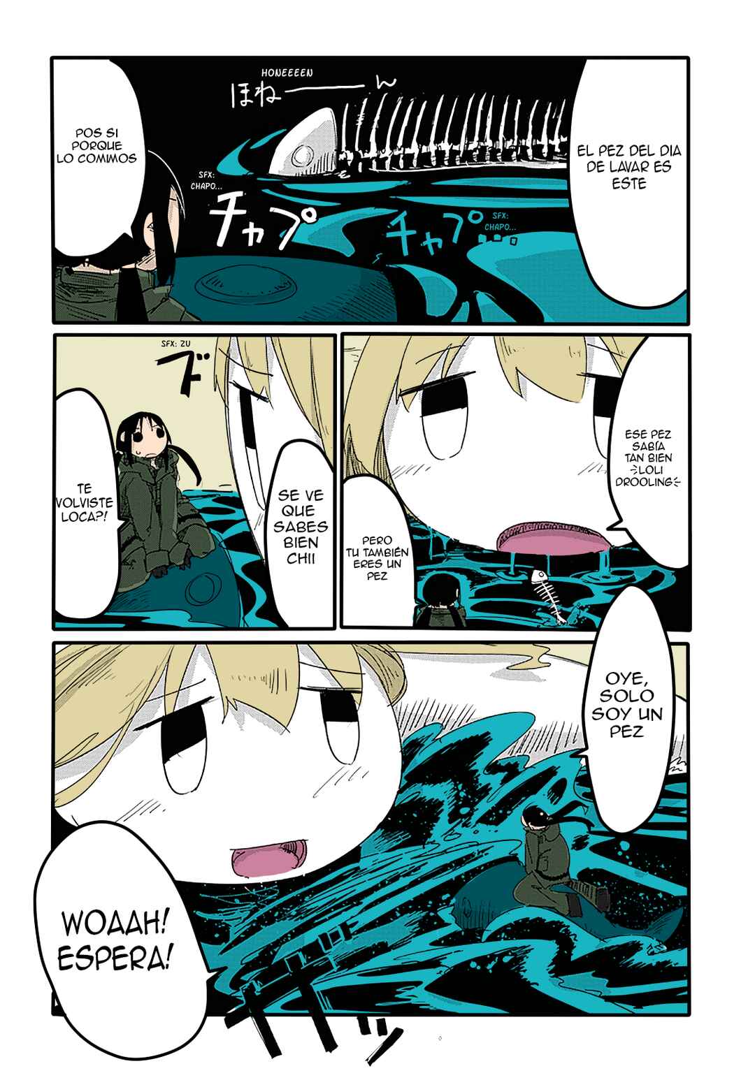 Shoujo Shuumatsu Ryokou (Fan Colored) Chapter 10 - Page 13