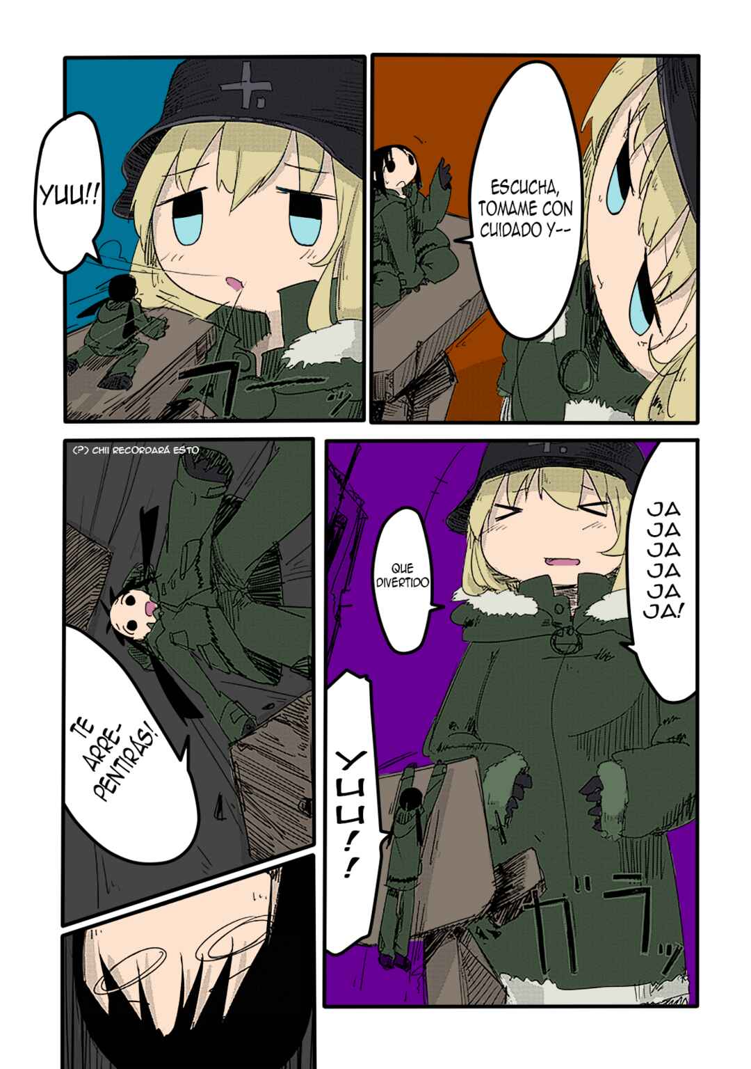 Shoujo Shuumatsu Ryokou (Fan Colored) Chapter 10 - Page 9