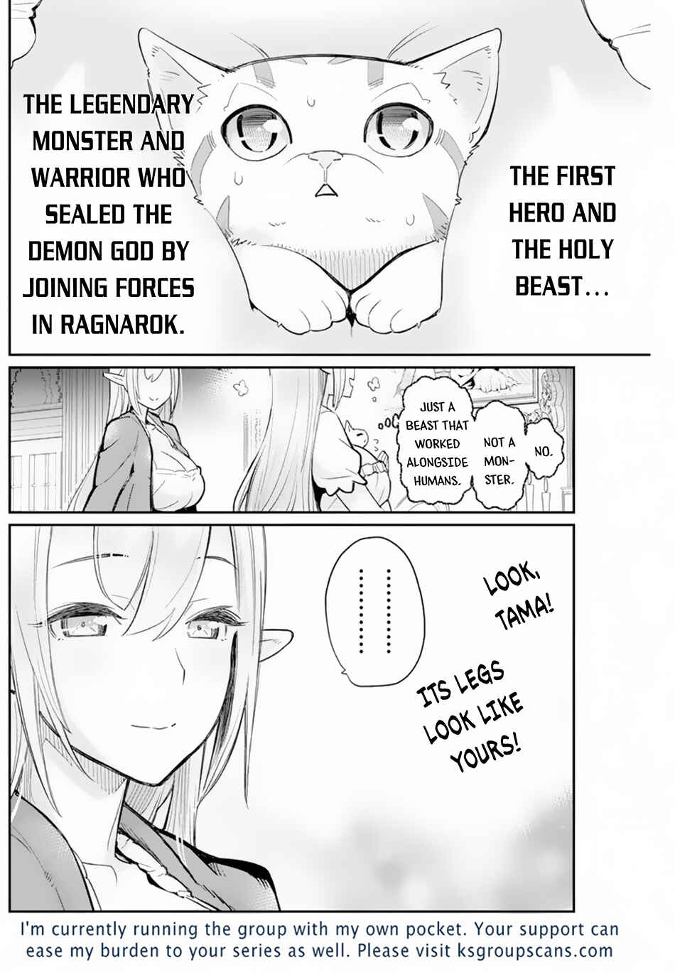 S-Rank Monster no "Behemoth" dakedo, Neko to Machigawarete Elf Musume no Pet to Shite Kurashitemasu Chapter 47 - Page 24