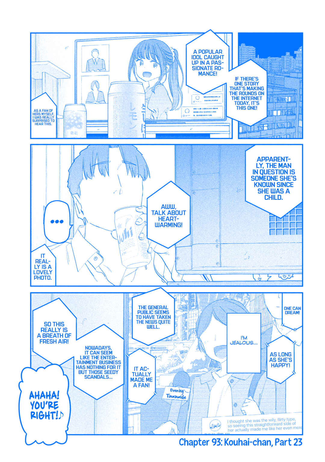 Getsuyoubi no Tawawa (Blue) (Fan Colored) Chapter 93 - Page 2