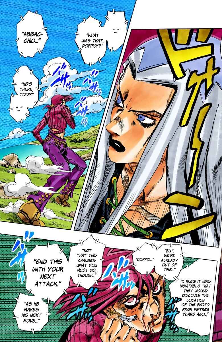 JoJo no Kimyou na Bouken: Part 5 - Ougon no Kaze Color-ban Chapter 107 - Page 17