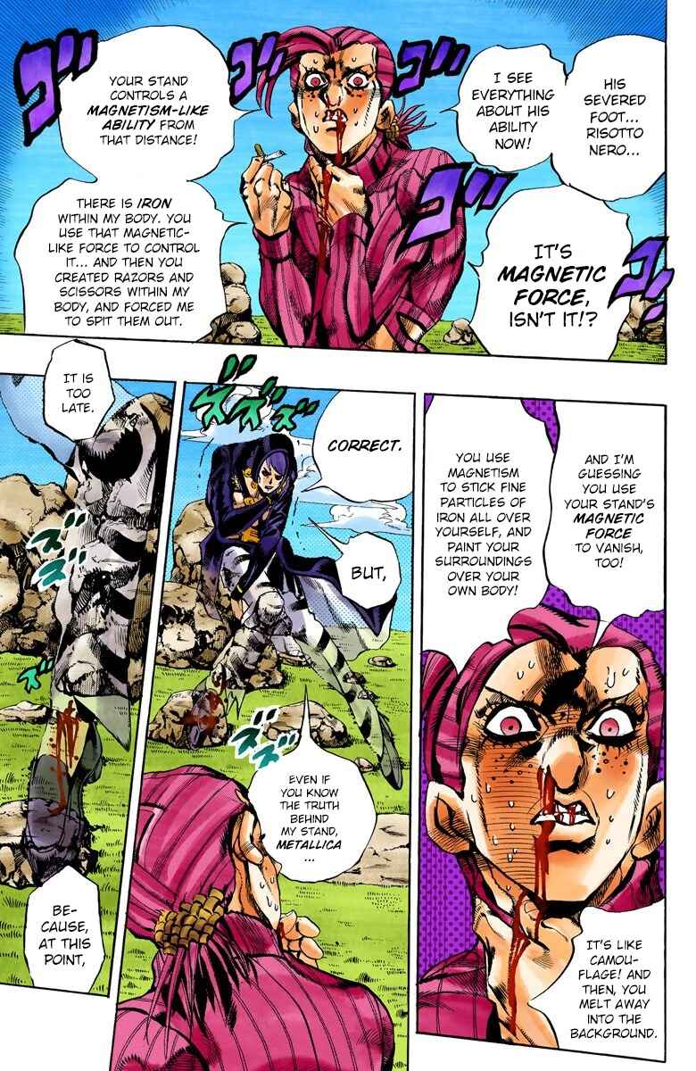 JoJo no Kimyou na Bouken: Part 5 - Ougon no Kaze Color-ban Chapter 107 - Page 9