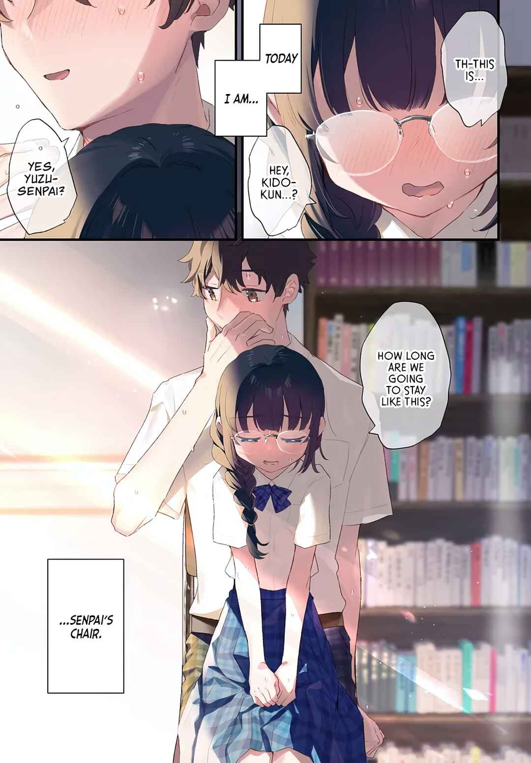 Chiisakute Kawaii Bungeibu no Chiteki na Senpai o, Hiza no Ue ni Nosetara Mainichi Suwattekuru you ni natta Chapter 1 - Page 1