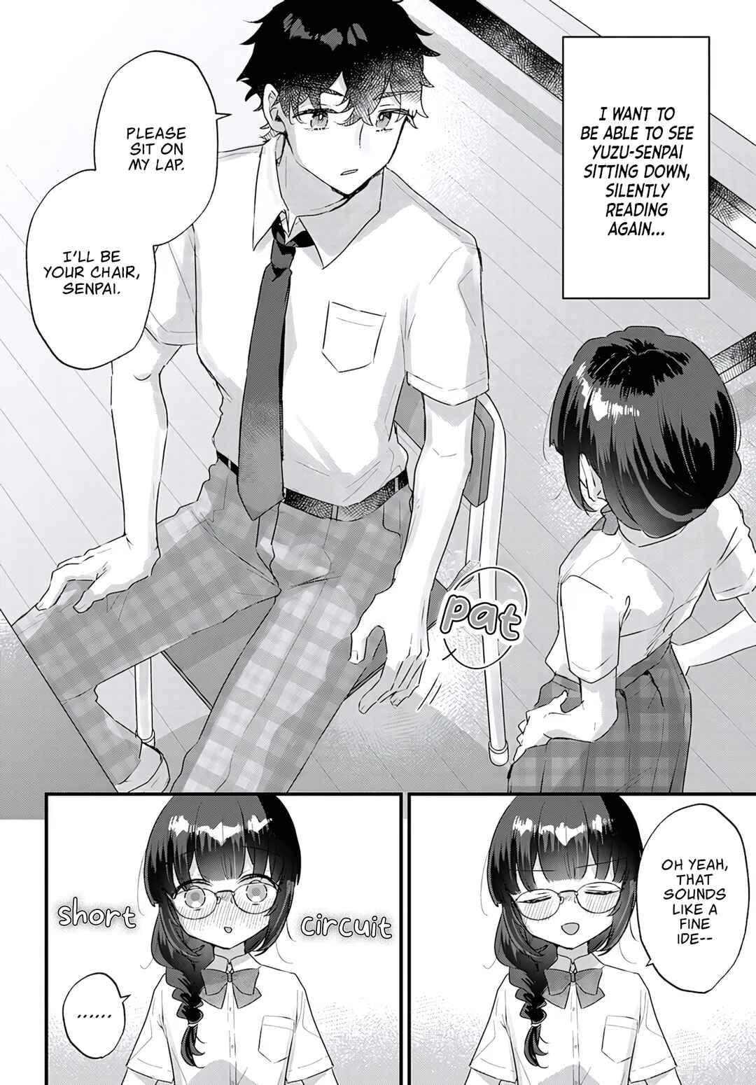 Chiisakute Kawaii Bungeibu no Chiteki na Senpai o, Hiza no Ue ni Nosetara Mainichi Suwattekuru you ni natta Chapter 1 - Page 12