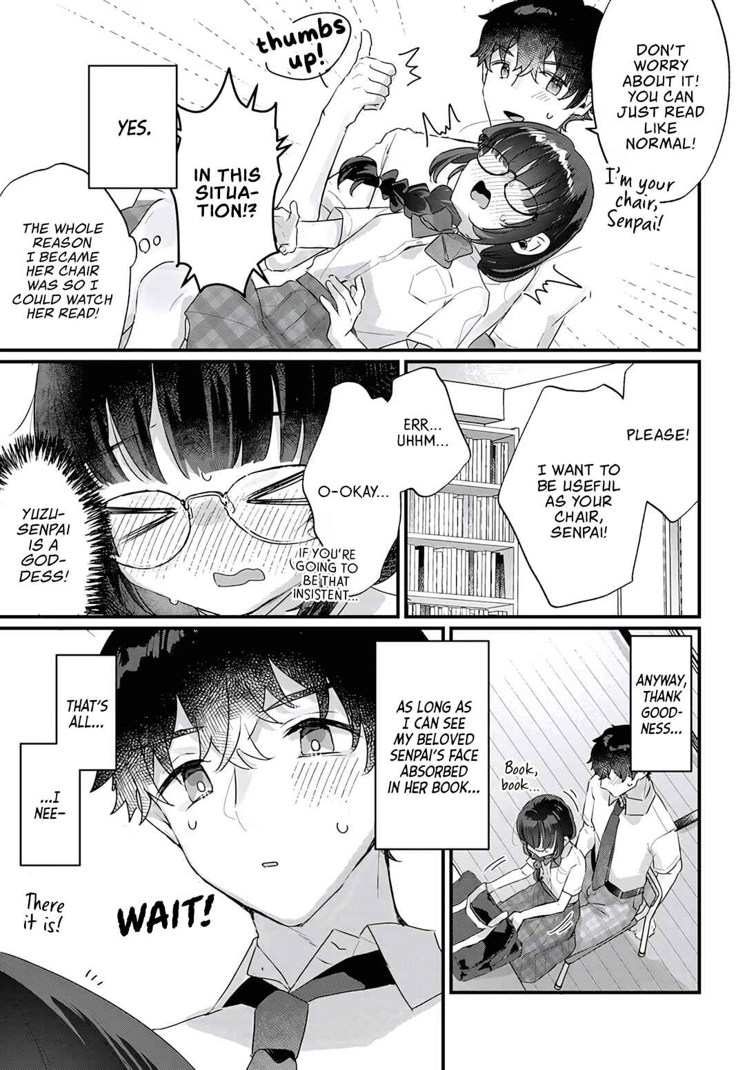 Chiisakute Kawaii Bungeibu no Chiteki na Senpai o, Hiza no Ue ni Nosetara Mainichi Suwattekuru you ni natta Chapter 1 - Page 17