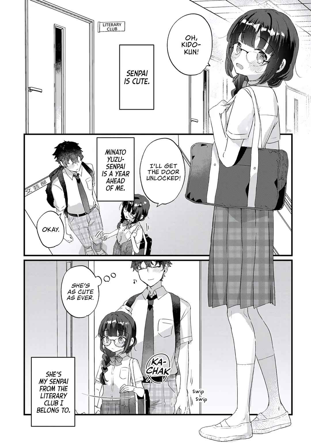 Chiisakute Kawaii Bungeibu no Chiteki na Senpai o, Hiza no Ue ni Nosetara Mainichi Suwattekuru you ni natta Chapter 1 - Page 3