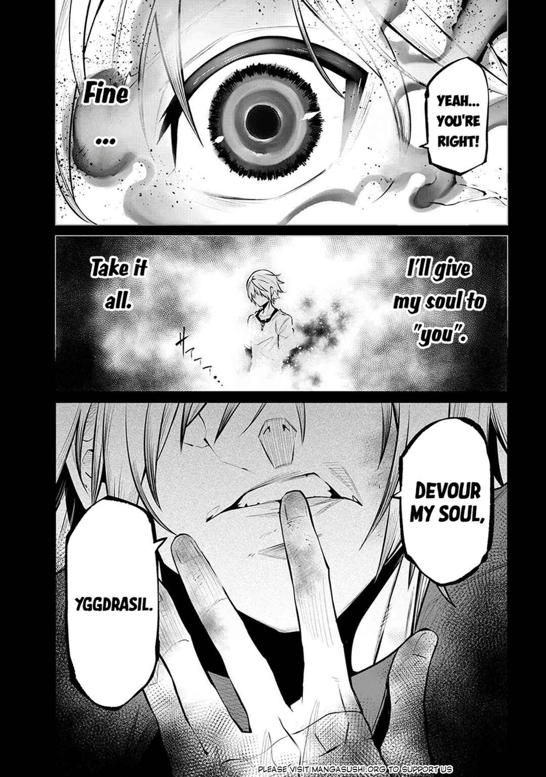 SSS-Rank Dungeon de Knife Ippon Tewatasare Tsuihou Sareta Shiro Madoushi - Yggdrasil no Noroi ni Yori Jakuten de Aru Maryoku Fusoku wo Kokufukushi Sekai Saikyou e to Itaru Chapter 22.2 - Page 14