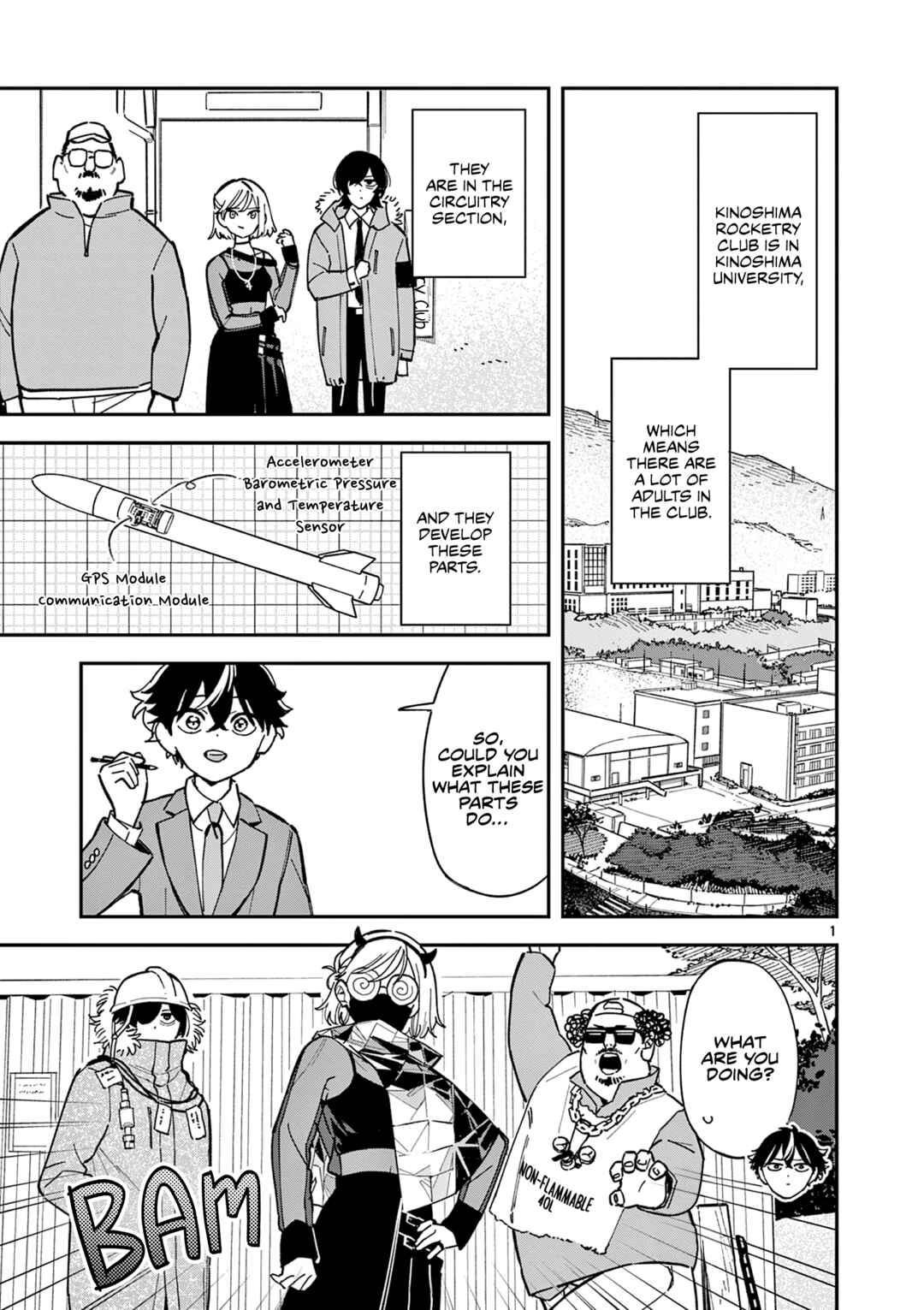 Houkago, Bokura wa Uchuu ni Madou Chapter 8 - Page 1