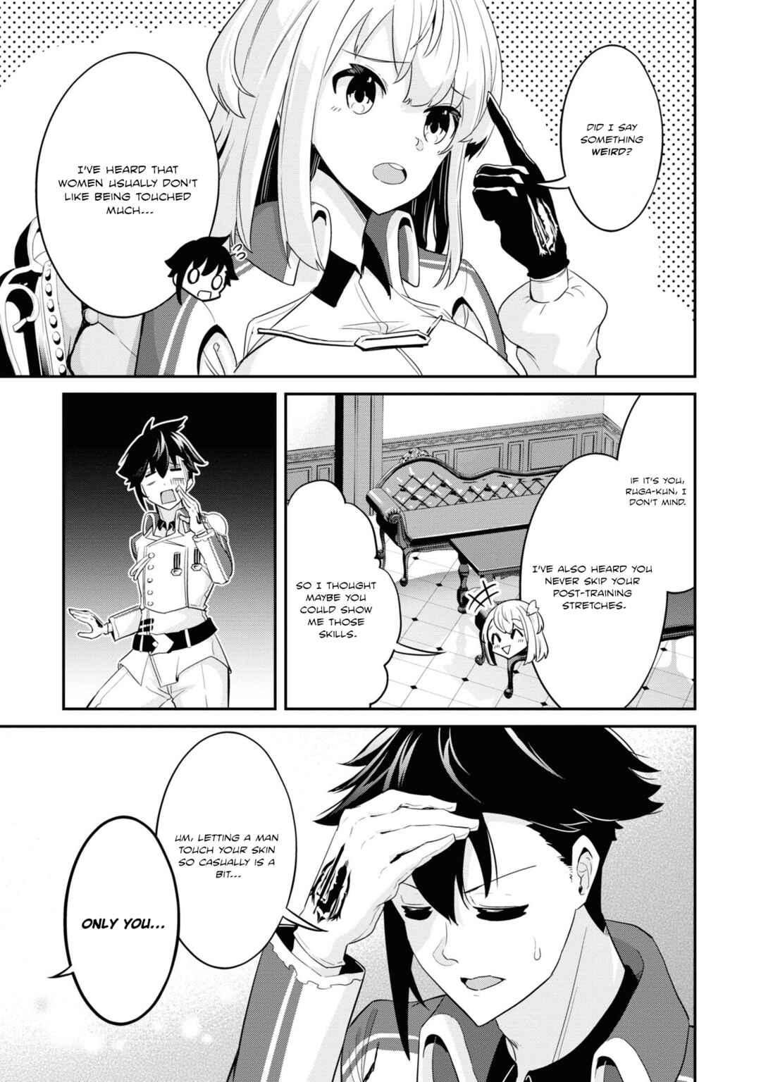 Seikishi ni Natta kedo Danchou no Oppai ga Sugosugite Kokoro ga Kiyomerarenai Chapter 4 - Page 14