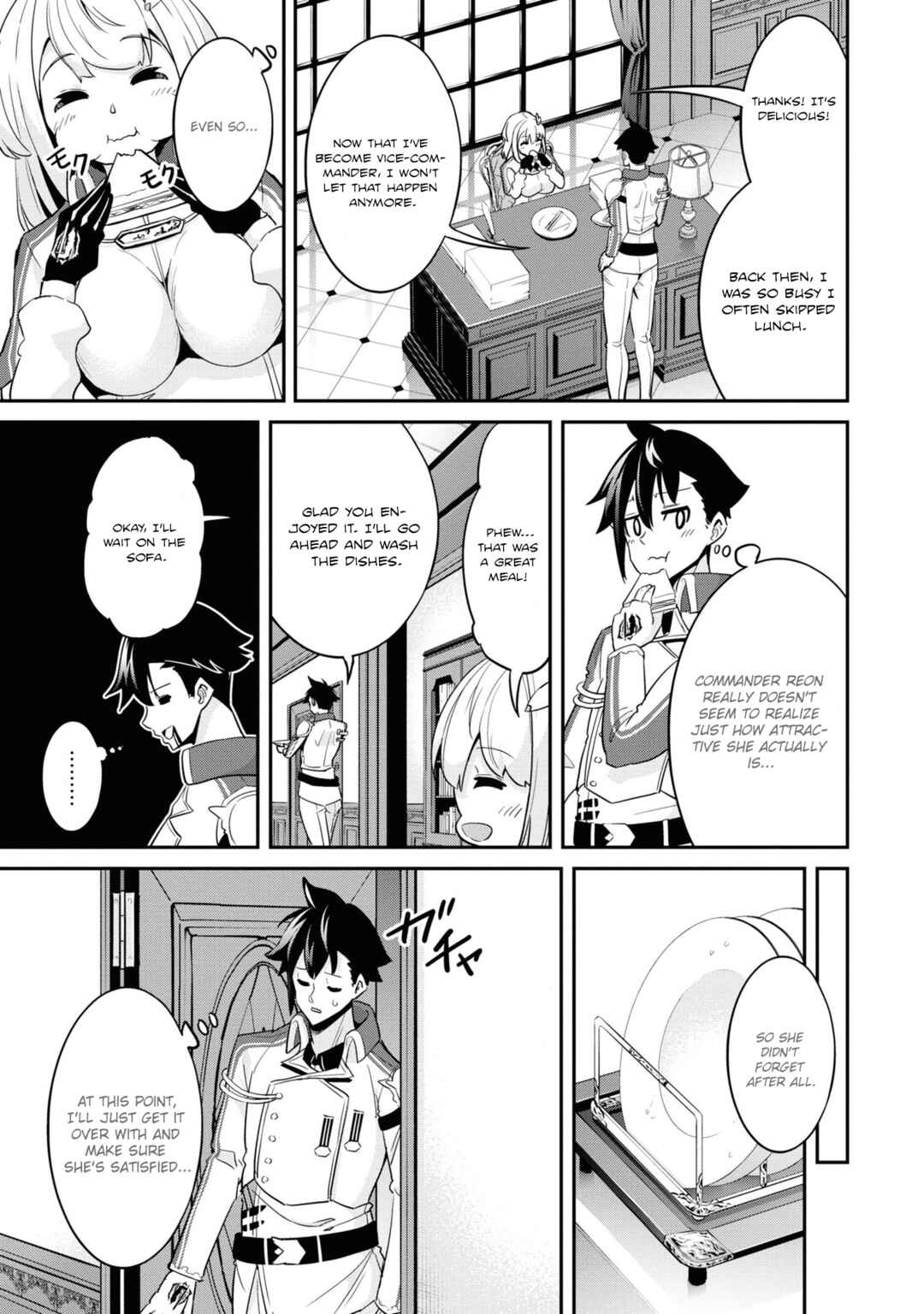 Seikishi ni Natta kedo Danchou no Oppai ga Sugosugite Kokoro ga Kiyomerarenai Chapter 4 - Page 16