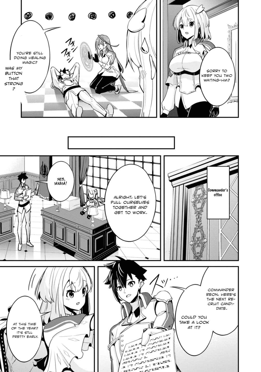 Seikishi ni Natta kedo Danchou no Oppai ga Sugosugite Kokoro ga Kiyomerarenai Chapter 4 - Page 9