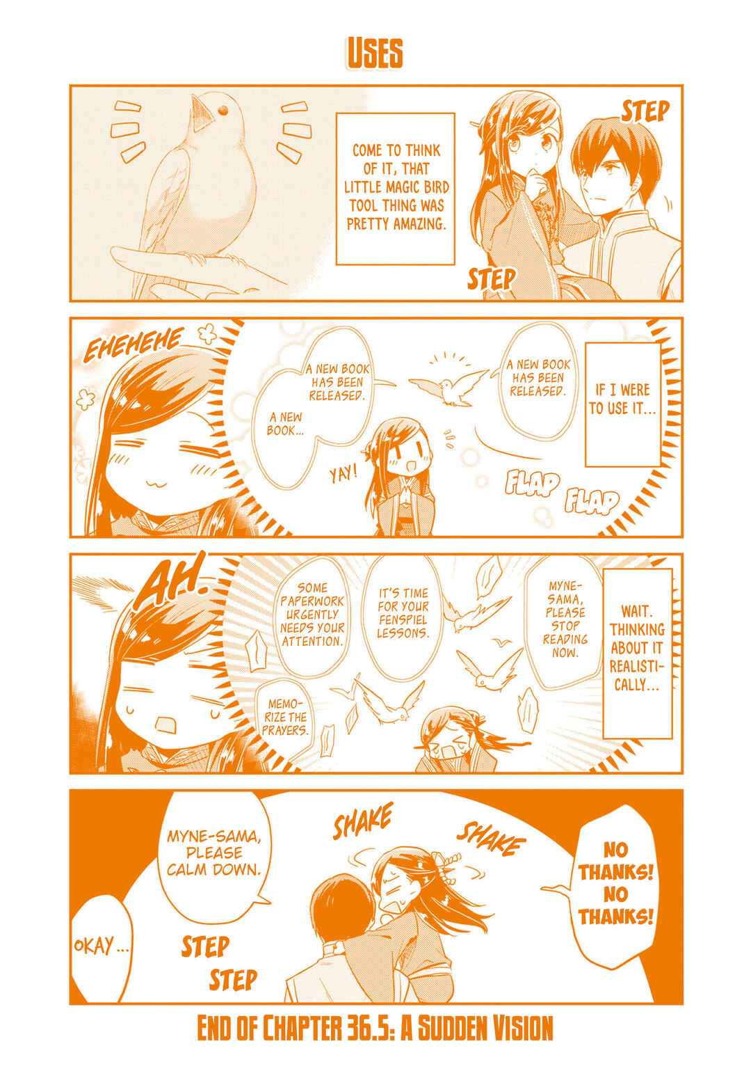 Honzuki no Gekokujou: Shisho ni Naru tame ni wa Shudan o Erandeiraremasen—Dai-2 Bu: Hon no Tamenara Miko ni Naru! Chapter 36.5 - Page 9