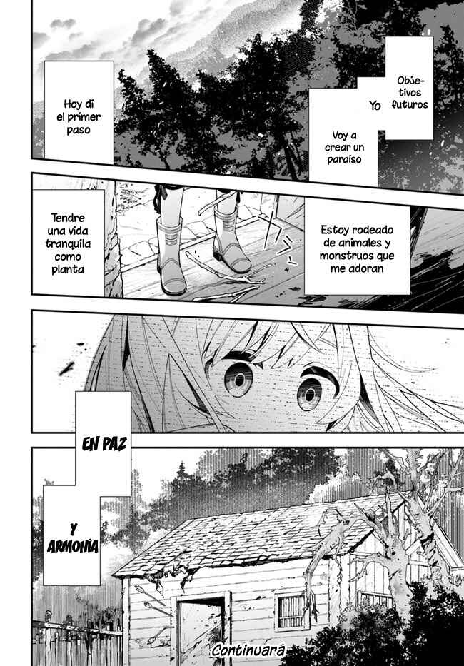 Shokubutsu Monster Musume Nikki: Seijo datta Watashi ga Uragirareta Hate ni Alraune ni Tensei Shite Shimatta node, kore kara wa Kougousei o Shinagara Shizuka ni Shokubutsu Life o Sugoshimasu Chapter 2 - Page 34