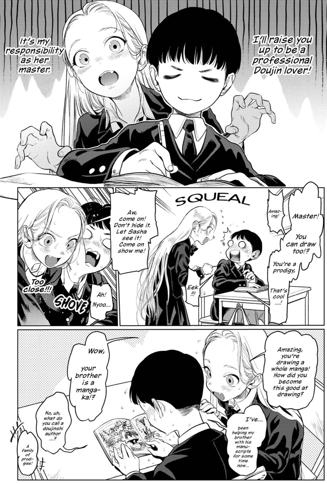 Sasha-chan to Classmate Otaku-kun Chapter 3 - Page 2