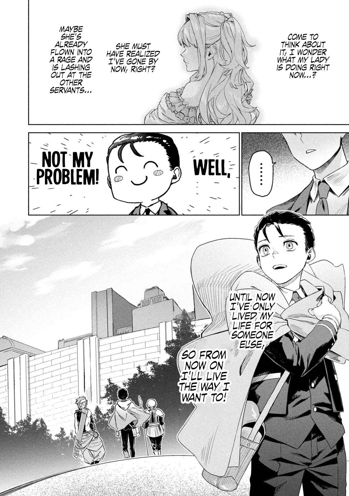 Wagamama Oujo ni Tsukaeta Bannou Shitsuji, Tonari no Teikoku de Saikyou no Gunjin ni Nariagari Musou Suru Chapter 1 - Page 40