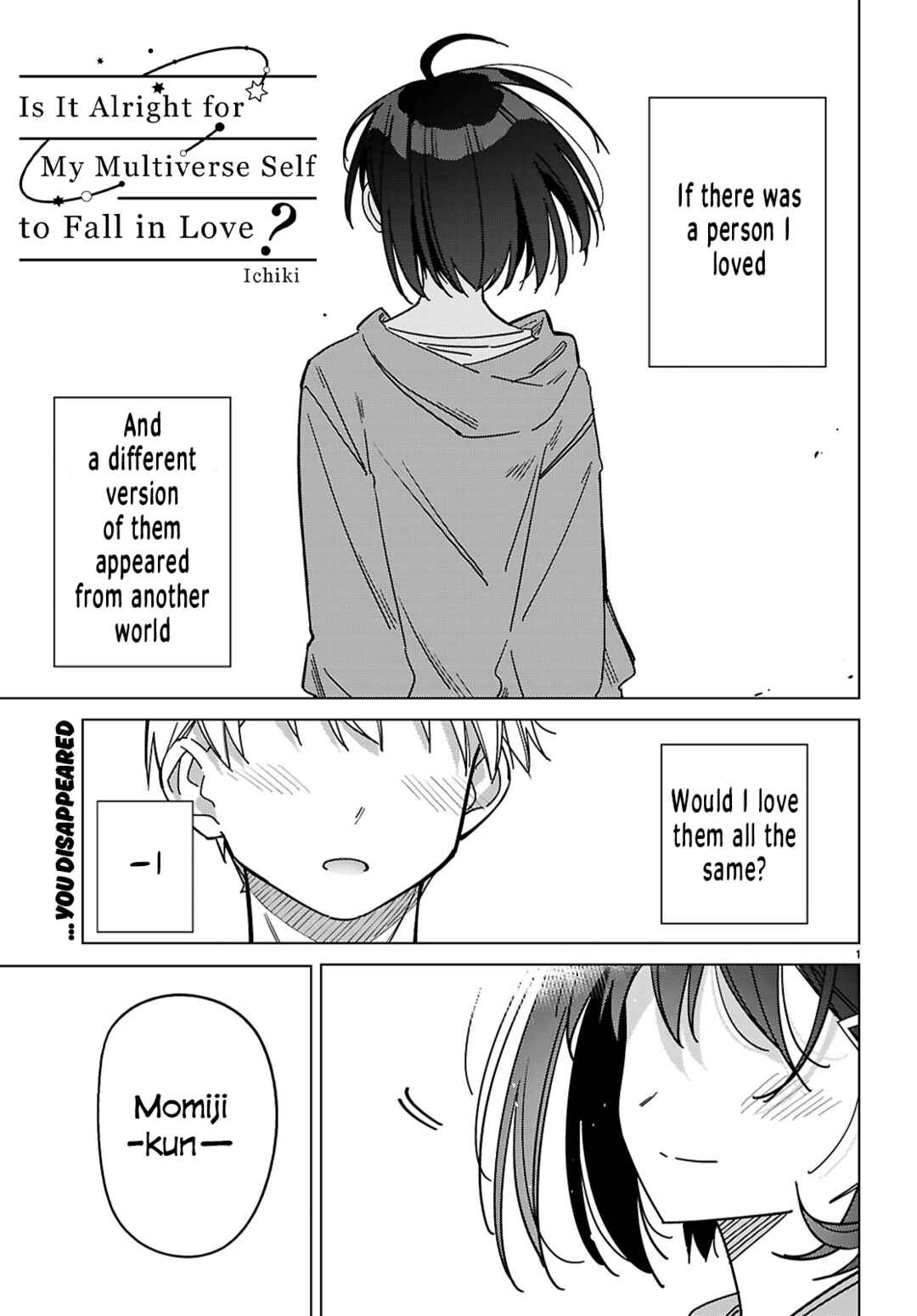 Multiverse no Watashi, Koishite Ii desu ka? Chapter 7 - Page 1